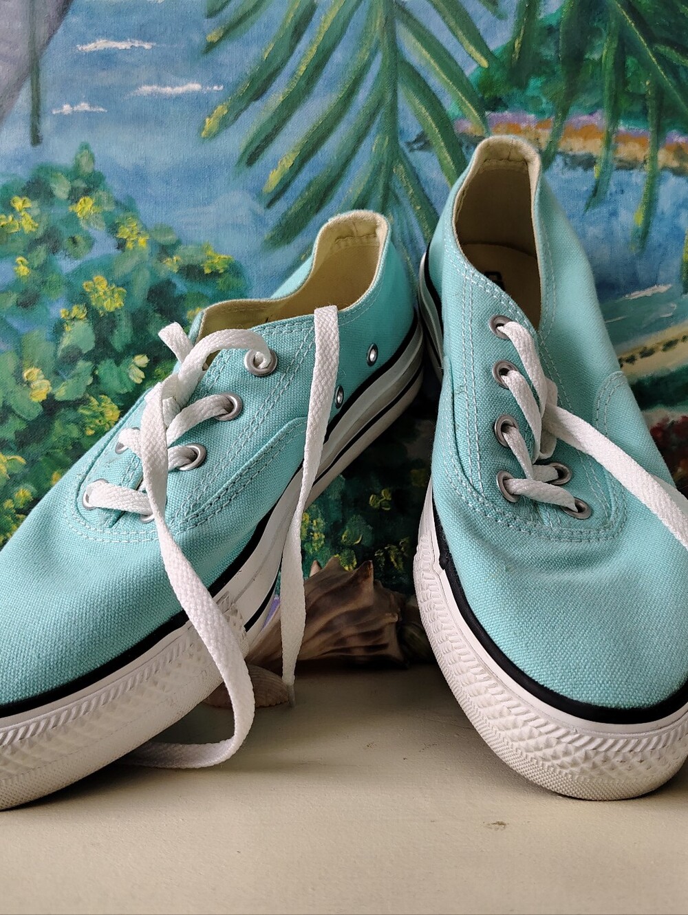Converse Women’s Athletic Shoes in Turquoise